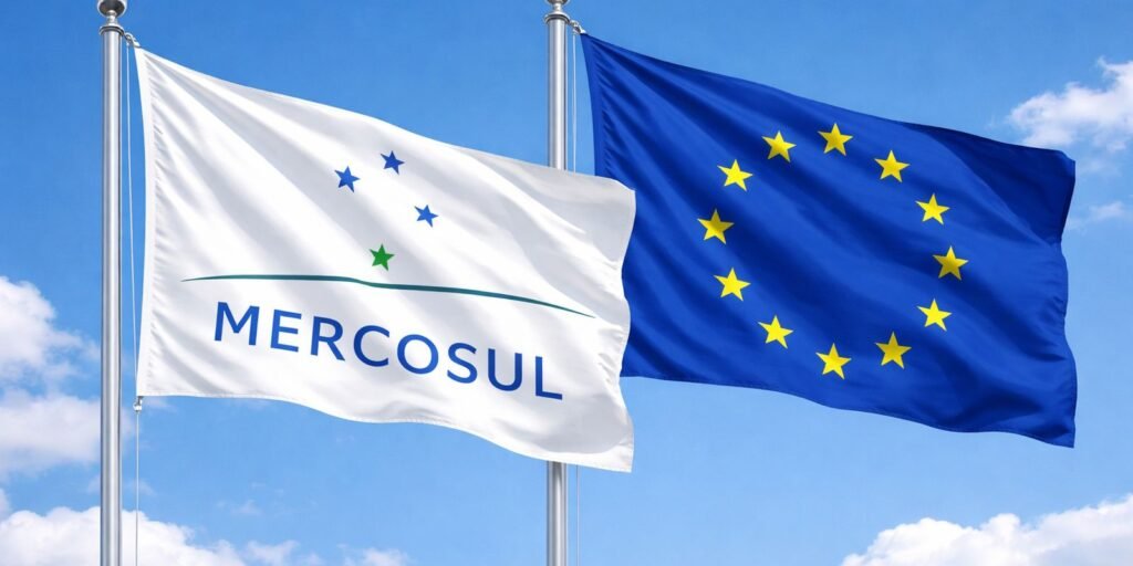 Acordo Mercosul-UE começa a valer nesta sexta-feira após 26 anos de negociações.