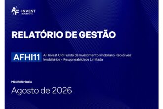 Capa do Relatório Gerencial de 08/2026 do AFHI11 (AF INVEST CRI FUNDO DE INVESTIMENTO IMOBILIÁRIO RECEBÍVEIS IMOBILIÁRIOS RESPONSABILIDADE LIMITADA)