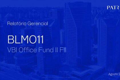 Capa do Relatório Gerencial de 08/2026 do BLMO11 (VBI OFFICE FUND II - FUNDO DE INVESTIMENTO IMOBILIÁRIO - RESPONSABILIDADE LIMITADA)