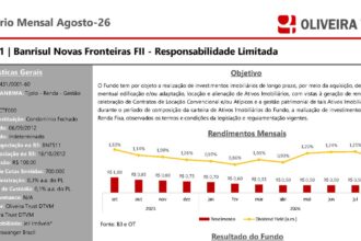 Capa do Relatório Gerencial de 08/2026 do BNFS11 (BANRISUL NOVAS FRONTEIRAS FUNDO DE INVESTIMENTO IMOBILIARIO - RESPONSABILIDADE LIMITADA)