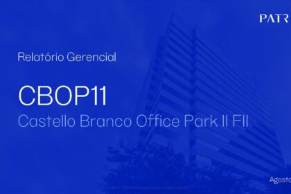 Capa do Relatório Gerencial de 08/2026 do CBOP11 (CASTELLO BRANCO OFFICE PARK - FUNDO DE INVESTIMENTO IMOBILIÁRIO - RESPONSABILIDADE LIMITADA)