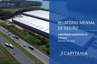 Capa do Relatório Gerencial de 08/2026 do CPLG11 (CAPITÂNIA LOGÍSTICA FUNDO DE INVESTIMENTO IMOBILIÁRIO - RESPONSABILIDADE LIMITADA)