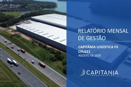 Capa do Relatório Gerencial de 08/2026 do CPLG11 (CAPITÂNIA LOGÍSTICA FUNDO DE INVESTIMENTO IMOBILIÁRIO - RESPONSABILIDADE LIMITADA)