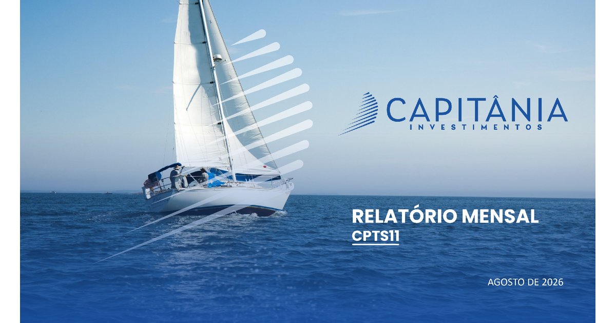 Capa do Relatório Gerencial de 08/2026 do CPTS11 (CAPITÂNIA SECURITIES II FUNDO DE INVESTIMENTO IMOBILIÁRIO RESPONSABILIDADE LIMITADA)