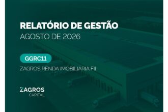 Capa do Relatório Gerencial de 08/2026 do GGRC11 (ZAGROS RENDA IMOBILIÁRIA FUNDO DE INVESTIMENTO IMOBILIÁRIO RESPONSABILIDADE LIMITADA)