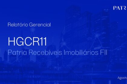 Capa do Relatório Gerencial de 08/2026 do HGCR11 (PÁTRIA RECEBÍVEIS IMOBILIÁRIOS - FUNDO DE INVESTIMENTO IMOBILIÁRIO - RESPONSABILIDADE LIMITADA)