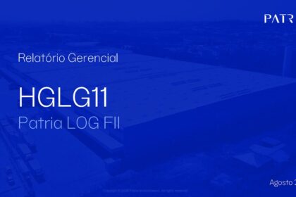Capa do Relatório Gerencial de 08/2026 do HGLG11 (PÁTRIA LOG - FUNDO DE INVESTIMENTO IMOBILIÁRIO - RESPONSABILIDADE LIMITADA)