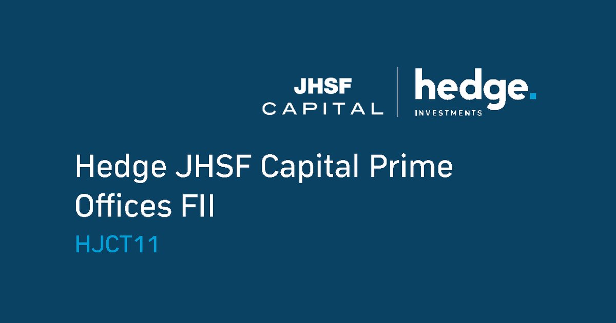 Capa do Relatório Gerencial de 08/2026 do HJCT11 (HEDGE JHSF CAPITAL PRIME OFFICES FUNDO DE INVESTIMENTO IMOBILIÁRIO DE RESPONSABILIDADE LIMITADA)