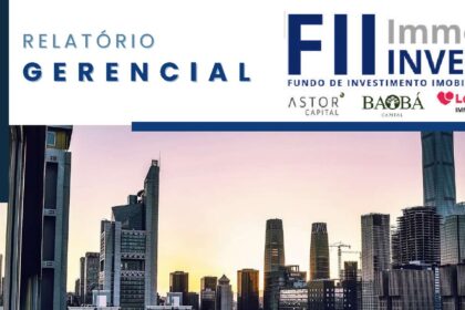 Capa do Relatório Gerencial de 08/2026 do IMMB11 (IMMOBINVEST FUNDO DE INVESTIMENTO IMOBILIÁRIO RESPONSABILIDADE LIMITADA)