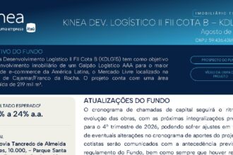 Capa do Relatório Gerencial de 08/2026 do KDLG11 (KINEA DESENVOLVIMENTO LOGÍSTICO II FUNDO DE INVESTIMENTO IMOBILIÁRIO RESPONSABILIDADE LIMITADA)