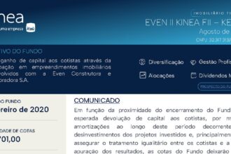 Capa do Relatório Gerencial de 08/2026 do KEVE11 (EVEN II KINEA FUNDO DE INVESTIMENTO IMOBILIÁRIO RESPONSABILIDADE LIMITADA)
