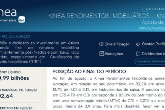Capa do Relatório Gerencial de 08/2026 do KNCR11 (KINEA RENDIMENTOS IMOBILIÁRIOS FUNDO DE INVESTIMENTO IMOBILIÁRIO RESPONSABILIDADE LIMITADA)