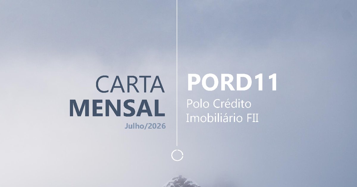 Capa do Relatório Gerencial de 07/2026 do PORD11 (POLO CRÉDITO IMOBILIÁRIO - FUNDO DE INVESTIMENTO IMOBILIÁRIO - RESPONSABILIDADE LIMITADA)
