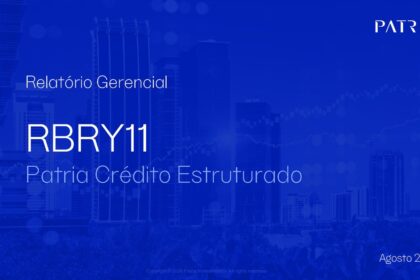 Capa do Relatório Gerencial de 08/2026 do RBRY11 (FUNDO DE INVESTIMENTO IMOBILIÁRIO PATRIA CRÉDITO IMOBILIÁRIO ESTRUTURADO RESPONSABILIDADE LIMITADA)
