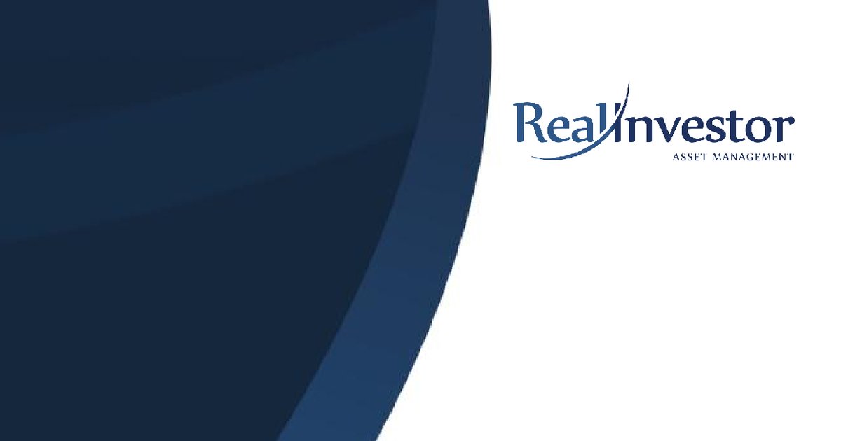 Capa do Relatório Gerencial de 08/2026 do RCRI11 (REAL INVESTOR RECEBÍVEIS IMOBILIÁRIOS FUNDO DE INVESTIMENTO IMOBILIÁRIO RESPONSABILIDADE LIMITADA)