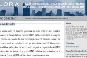 Capa do Relatório Gerencial de 07/2026 do VGRI11 (VALORA RENDA IMOBILIÁRIA FUNDO DE INVESTIMENTO IMOBILIÁRIO RESPONSABILIDADE LIMITADA)