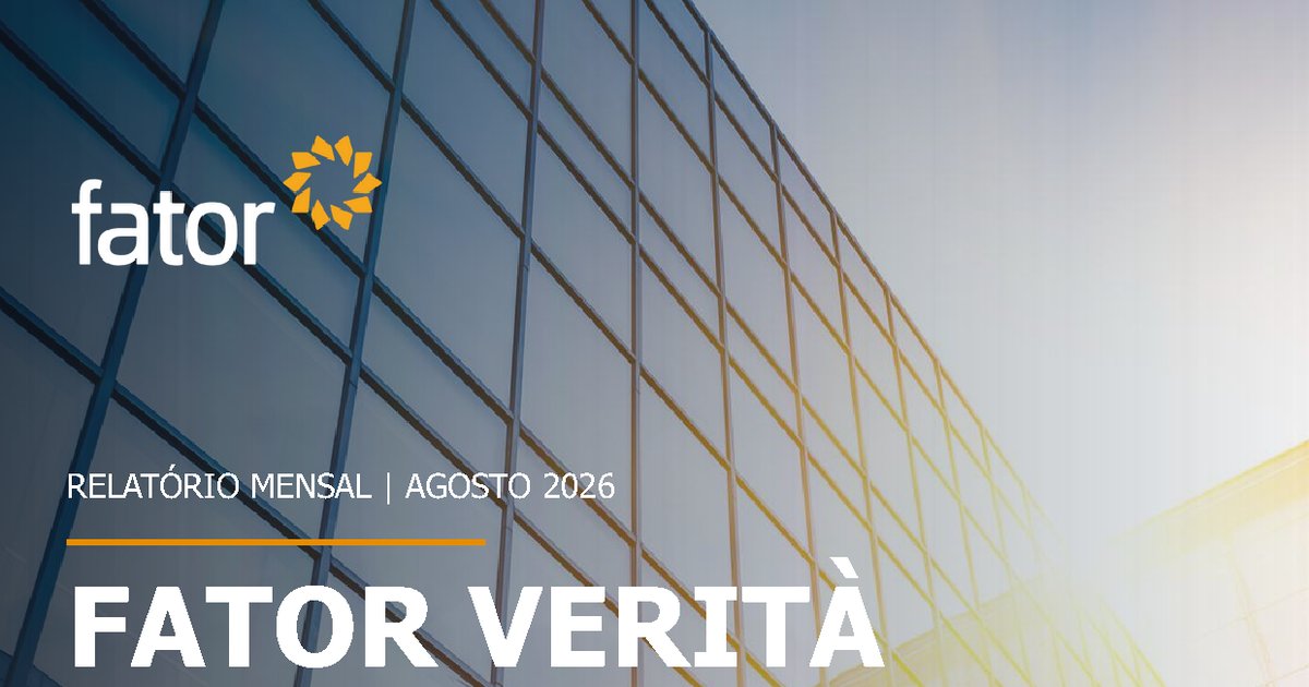 Capa do Relatório Gerencial de 08/2026 do VRTA11 (FATOR VERITA FUNDO DE INVESTIMENTO IMOBILIARIO)