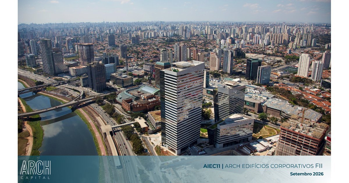 Capa do Relatório Gerencial de 09/2026 do AIEC11 (ARCH EDIFÍCIOS CORPORATIVOS FUNDO DE INVESTIMENTO IMOBILIÁRIO - RESPONSABILIDADE LIMITADA)