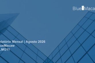 Capa do Relatório Gerencial de 08/2026 do BLMG11 (BLUEMACAW FUNDO DE INVESTIMENTO IMOBILIÁRIO RESPONSABILIDADE LIMITADA)