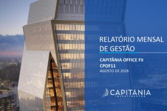Capa do Relatório Gerencial de 08/2026 do CPOF11 (CAPITÂNIA OFFICE FII - FUNDO DE INVESTIMENTO IMOBILIÁRIO)
