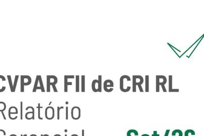 Capa do Relatório Gerencial de 09/2026 do CVPR11 (CVPAR FUNDO DE INVESTIMENTO IMOBILIÁRIO DE CRI RESPONSABILIDADE LIMITADA)