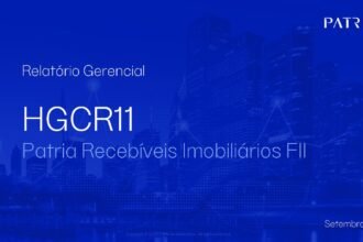 Capa do Relatório Gerencial de 09/2026 do HGCR11 (PÁTRIA RECEBÍVEIS IMOBILIÁRIOS - FUNDO DE INVESTIMENTO IMOBILIÁRIO - RESPONSABILIDADE LIMITADA)