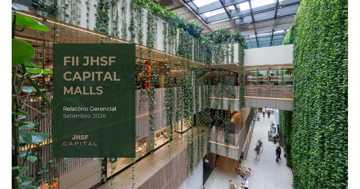 Capa do Relatório Gerencial de 09/2026 do JCCJ11 (JHSF CAPITAL MALLS - FUNDO DE INVESTIMENTO IMOBILIÁRIO RESPONSABILIDADE LIMITADA)