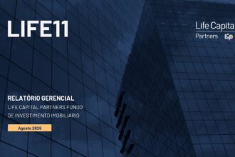 Capa do Relatório Gerencial de 08/2026 do LIFE11 (LIFE CAPITAL PARTNERS FUNDO DE INVESTIMENTOS IMOBILIÁRIOS)