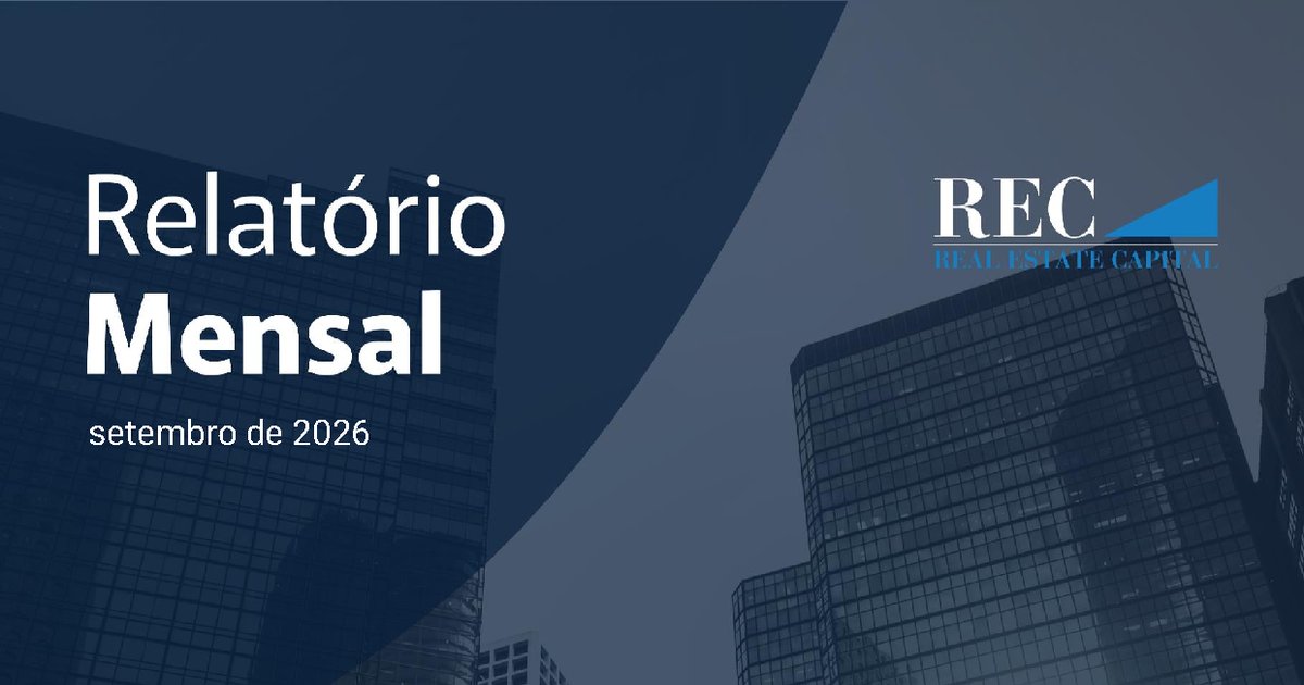 Capa do Relatório Gerencial de 09/2026 do RECD11 (REC FUNDO DE CRI COTAS AMORTIZÁVEIS - FUNDO DE INVESTIMENTO IMOBILIÁRIO)