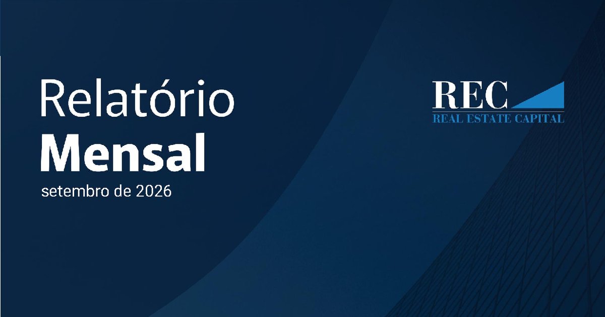 Capa do Relatório Gerencial de 09/2026 do RECR11 (FUNDO DE INVESTIMENTO IMOBILIÁRIO - FII REC RECEBÍVEIS IMOBILIÁRIOS - RESPONSABILIDADE LIMITADA)