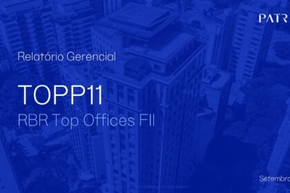 Capa do Relatório Gerencial de 09/2026 do TOPP11 (PATRIA TOP OFFICES FUNDO DE INVESTIMENTO IMOBILIÁRIO RESPONSABILIDADE LIMITADA)